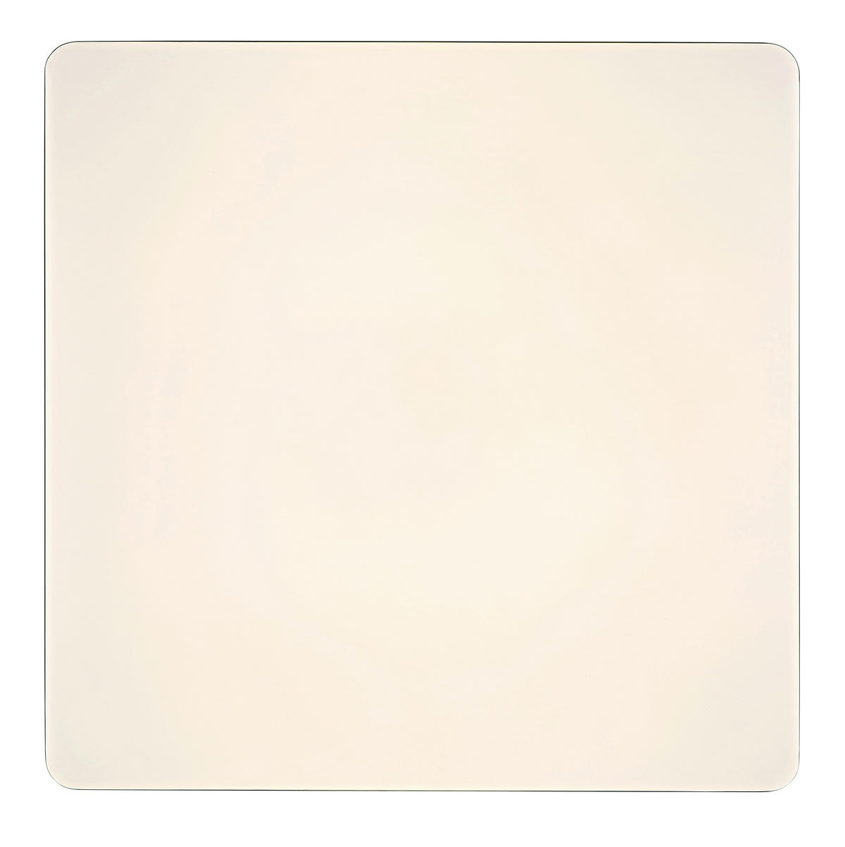 LED-DECKENLEUCHTE ULLY 48,5/48,5/6,6 cm   - Schwarz/Weiß, KONVENTIONELL, Kunststoff/Metall (48,5/48,5/6,6cm) - Globo