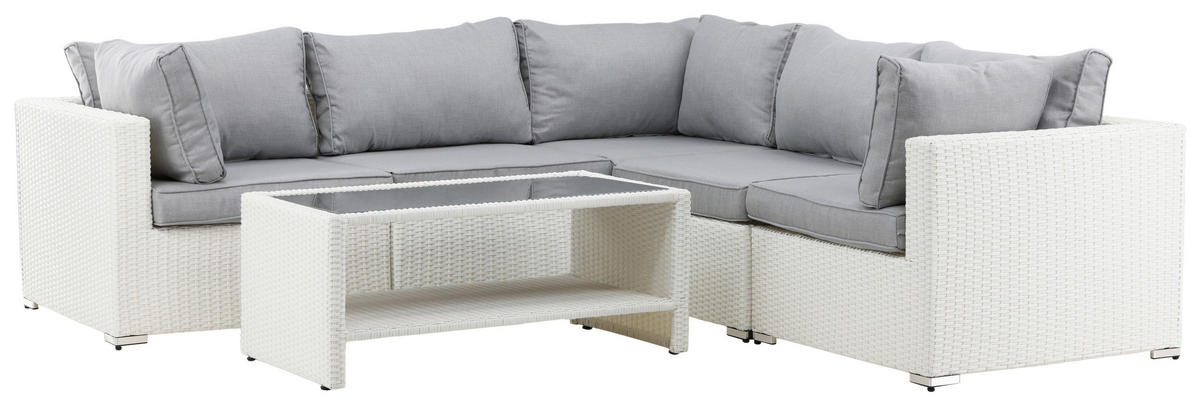 LOUNGEGARNITUR 87/249 cm  - Hellgrau, KONVENTIONELL, Kunststoff (87/249cm) - Gardenson
