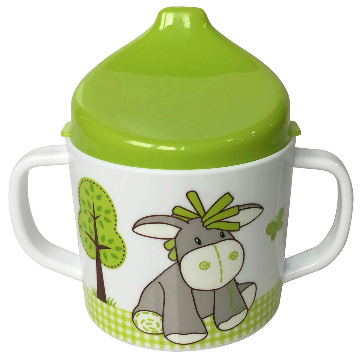 KINDERBECHER  - Weiss/Grau, Trend, Kunststoff (7,5/10cm) - My Baby Lou