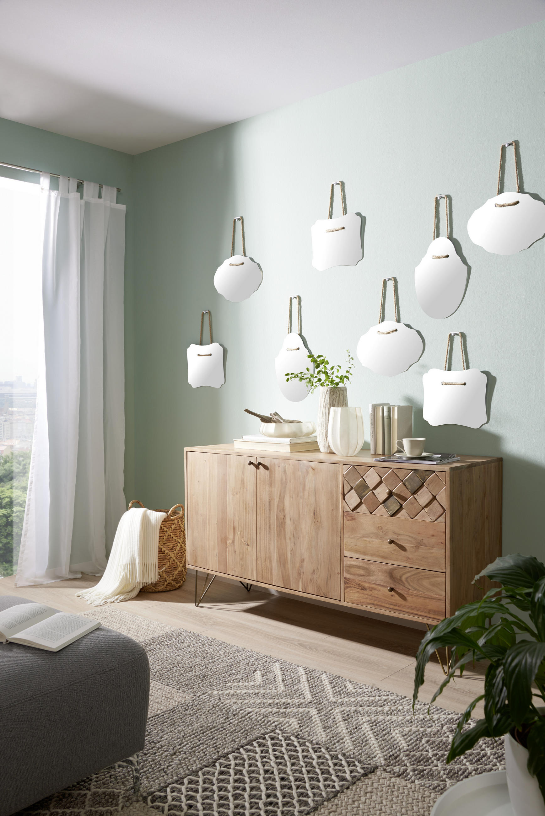 KOMMODE  in 145/80/45 cm  - Messingfarben/Bronzefarben, Trend, Holz/Metall (145/80/45cm) - Ambia Home