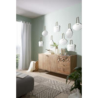 KOMMODE  in 145/80/45 cm  - Messingfarben/Bronzefarben, Trend, Holz/Metall (145/80/45cm) - Ambia Home