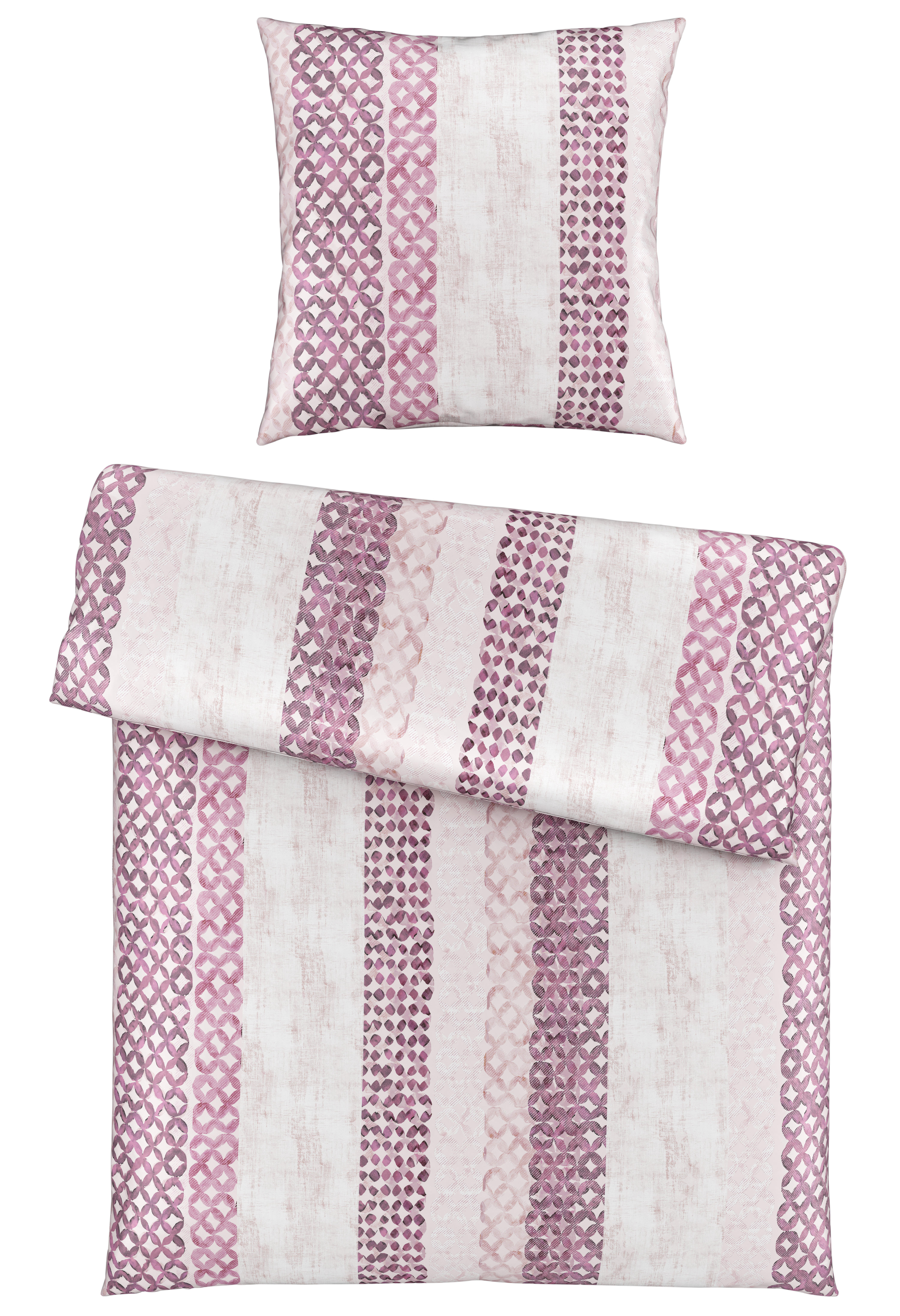 BETTWÄSCHE Satin 135/200 cm  - Beere/Rosa, Trend, Textil (135/200cm) - Bio:Vio
