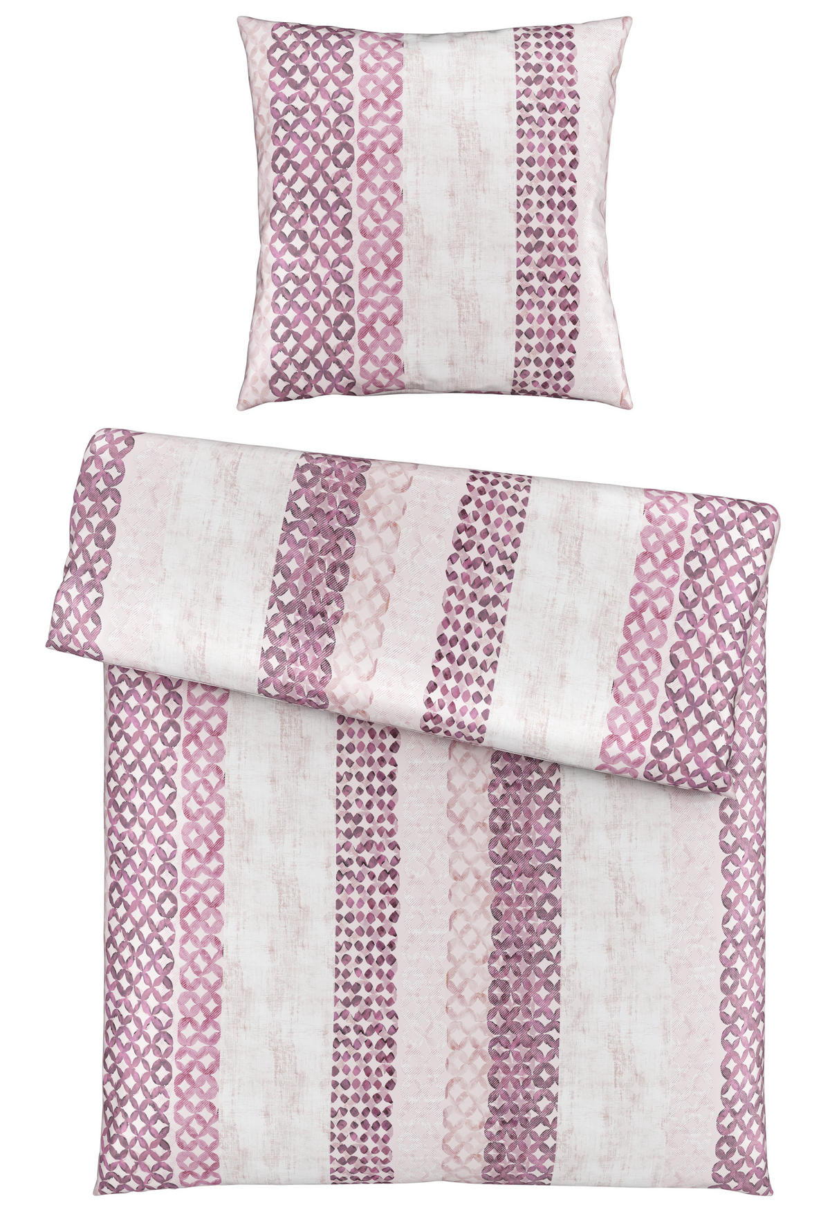 BETTWÄSCHE Satin 135/200 cm  - Beere/Rosa, Trend, Textil (135/200cm) - Bio:Vio