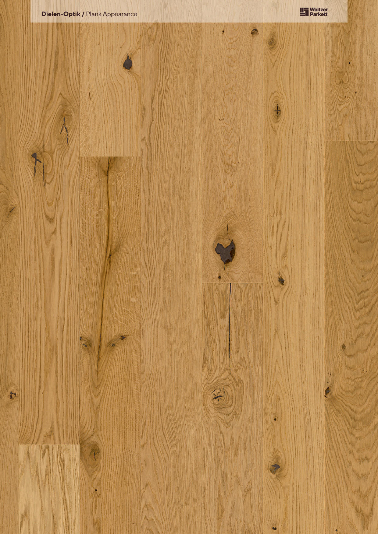 Landhausdiele Eiche gebürstet  per  m² - Eichefarben, Trend, Holz (180/17,5/1,11cm) - Waldwelt