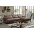 WOHNLANDSCHAFT in Textil Braun - Schwarz/Braun, MODERN, Textil/Metall (285/174cm) - Carryhome WOHNLANDSCHAFT in Textil Braun - Schwarz/Braun, MODERN, Textil/Metall (285/174cm) - Carryhome