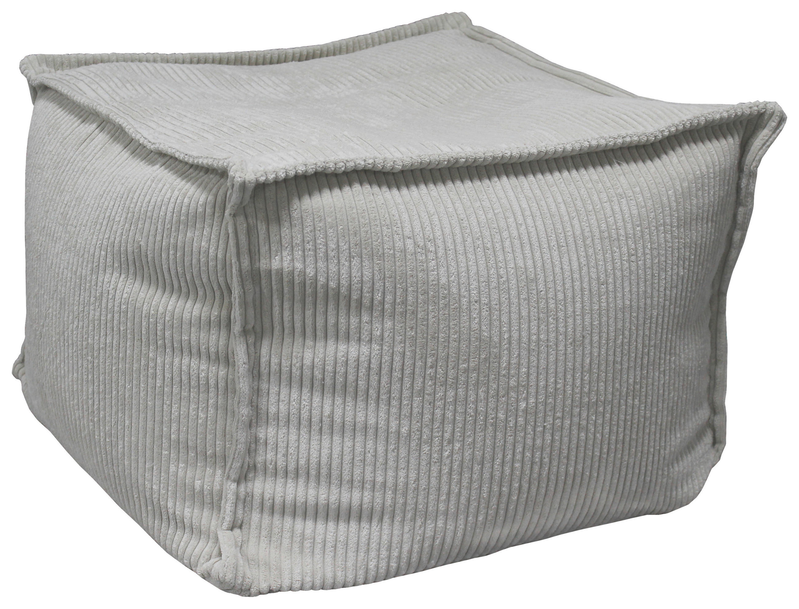 POUF Cord 70/70/40 cm  - Beige, Design, Textil (70/70/40cm) - Carryhome