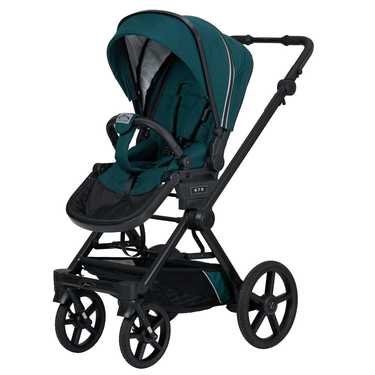 KINDERWAGENSET IVY GTR  Outdoor  - Petrol/Schwarz, Basics, Textil/Metall (94/58/119cm) - Hartan