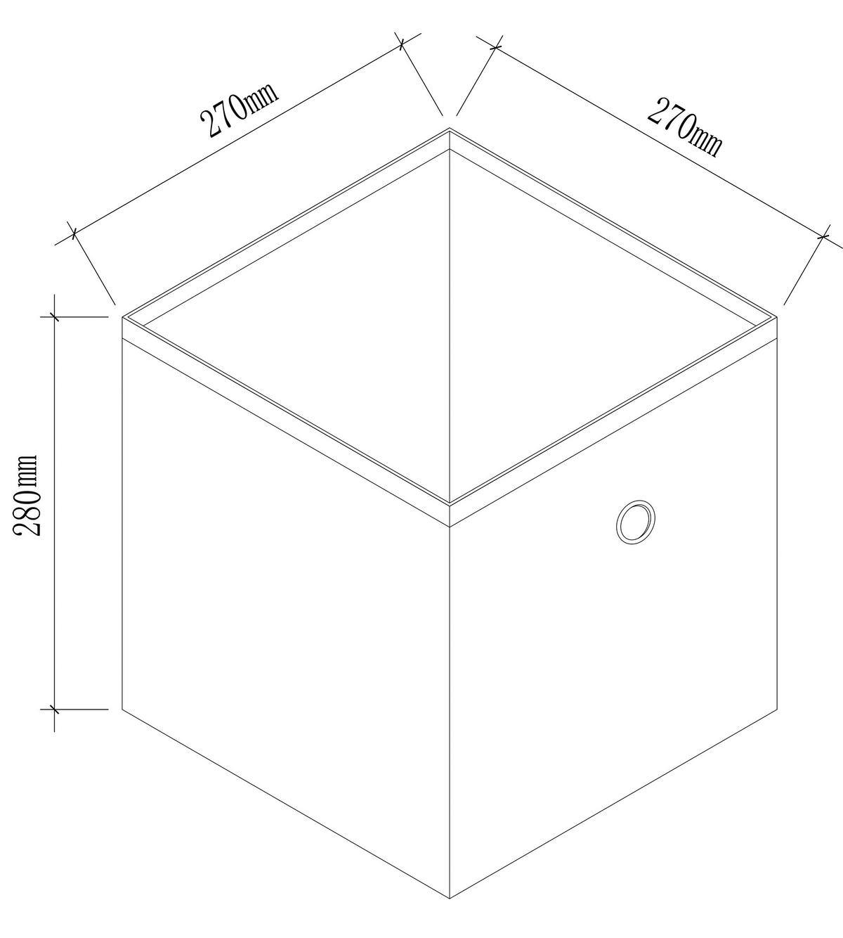 FALTBOX  - Grün, Basics, Kunststoff (27/28/27cm) - MID.YOU