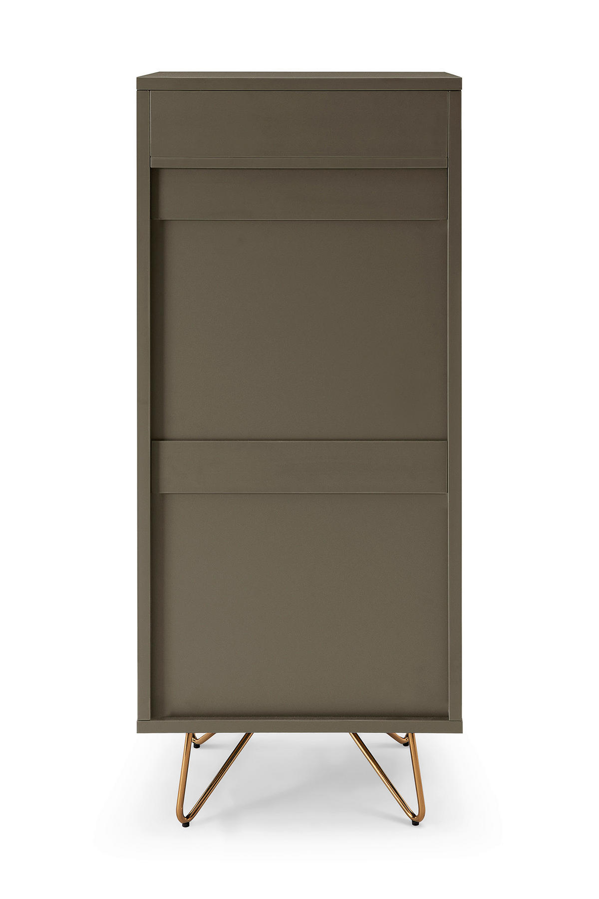 KOMMODE  in 45/110/40 cm  - Messingfarben/Grau, Design, Glas/Holzwerkstoff (45/110/40cm) - Livetastic
