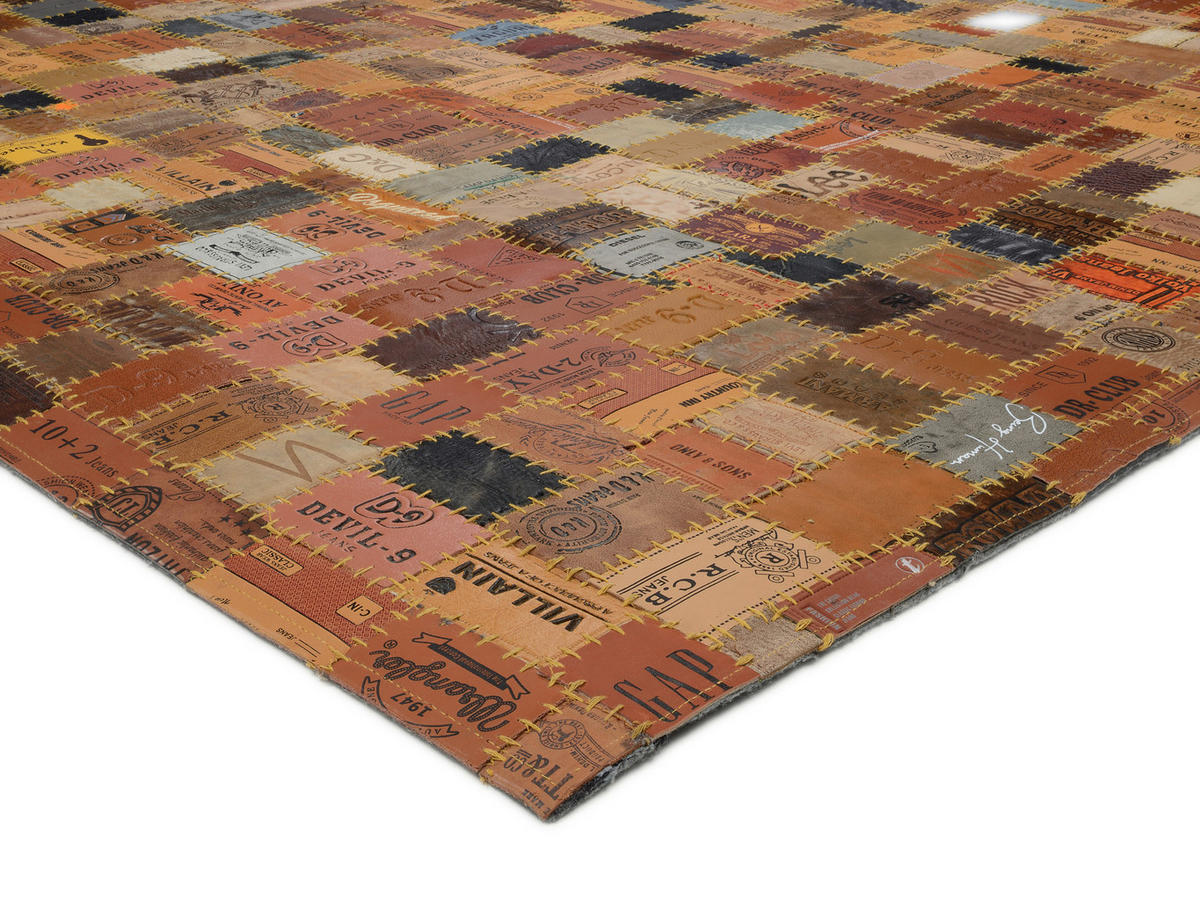 LEDERTEPPICH 200/300 cm Multicolor  - Multicolor, Basics, Leder/Textil (200/300cm) - Novel