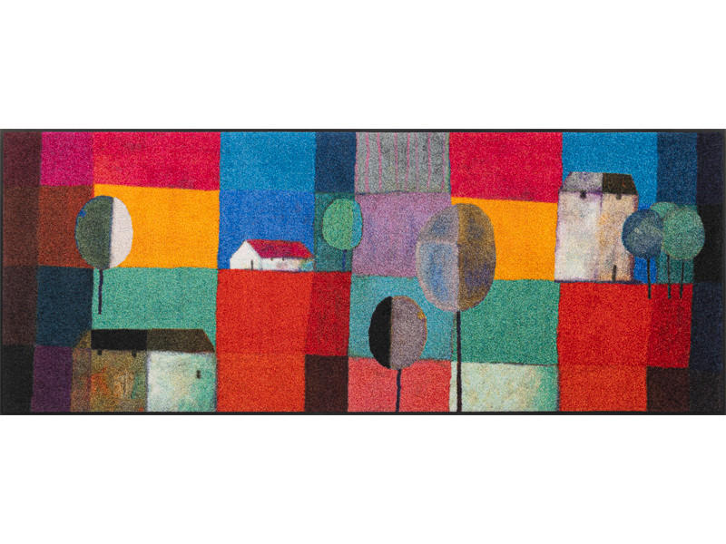 LÄUFER 75/190 cm Bel Villaggio  - Multicolor, KONVENTIONELL, Kunststoff/Textil (75/190cm) - wash+dry