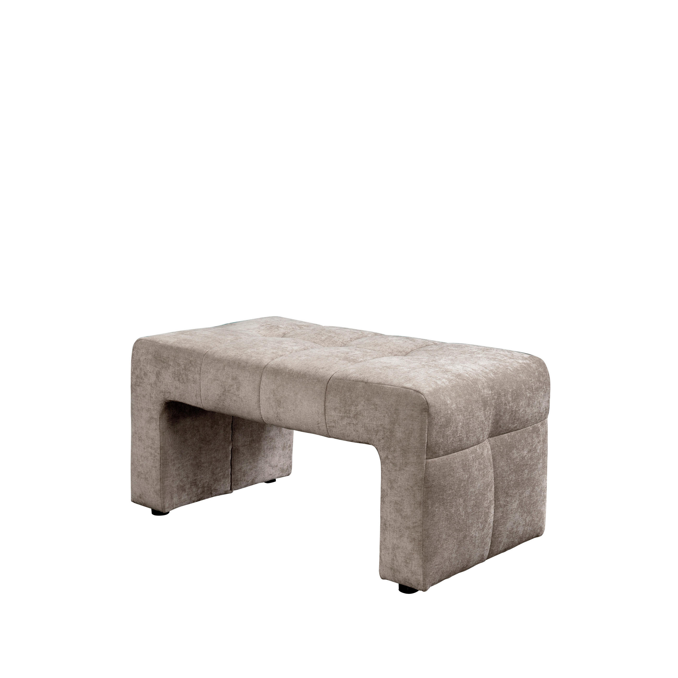 SITZBANK in Holz, Textil, Holzwerkstoff Sandfarben  - Sandfarben/Schwarz, MODERN, Holz/Holzwerkstoff (100/51/54cm) - Livetastic