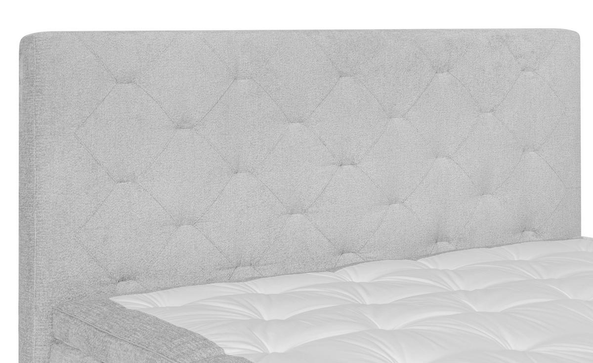 BOXSPRINGBETT 120/200 cm  in Grau  - Eichefarben/Grau, Konventionell, Holz/Textil (120/200cm) - Welnova