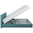 BOXBETT 140/200 cm  in Petrol  - Chromfarben/Petrol, KONVENTIONELL, Kunststoff/Textil (140/200cm) - Carryhome