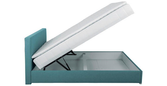 BOXBETT 140/200 cm  in Petrol  - Chromfarben/Petrol, KONVENTIONELL, Kunststoff/Textil (140/200cm) - Carryhome