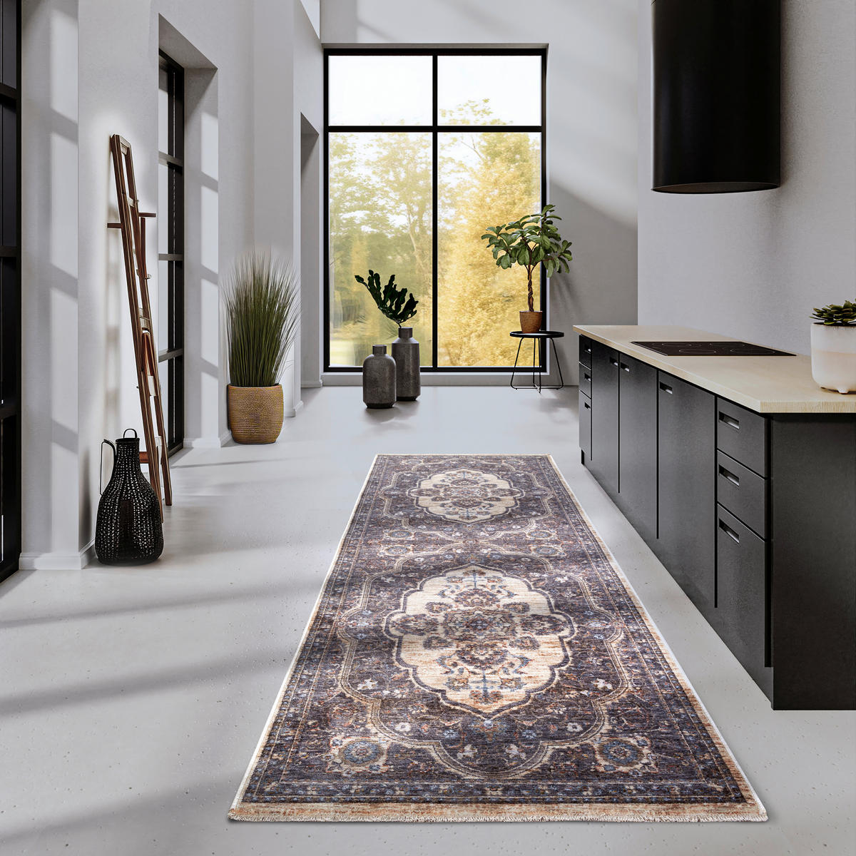 LÄUFER 80/190 cm Kollektion 1871  - Graublau/Multicolor, Design, Kunststoff (80/190cm) - Villeroy & Boch