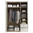 KLEIDERSCHRANK in Eichefarben, Weiß - Eichefarben/Weiß, KONVENTIONELL, Holzwerkstoff (152,6/216,6/63,4cm) - Xora KLEIDERSCHRANK in Eichefarben, Weiß - Eichefarben/Weiß, KONVENTIONELL, Holzwerkstoff (152,6/216,6/63,4cm) - Xora