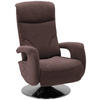 RELAXSESSEL in Textil Braun  - Chromfarben/Braun, Design, Textil/Metall (71/110/83cm) - Dieter Knoll