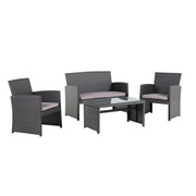 VRTNA GARNITURA - tamno siva, Design, staklo/metal (58/108/89/79/40/80/63/63/45cm) - Ambia Garden
