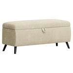 BETTBANK 145/45/50 cm   - Beige/Schwarz, Trend, Holz/Textil (145/45/50cm) - Esposa