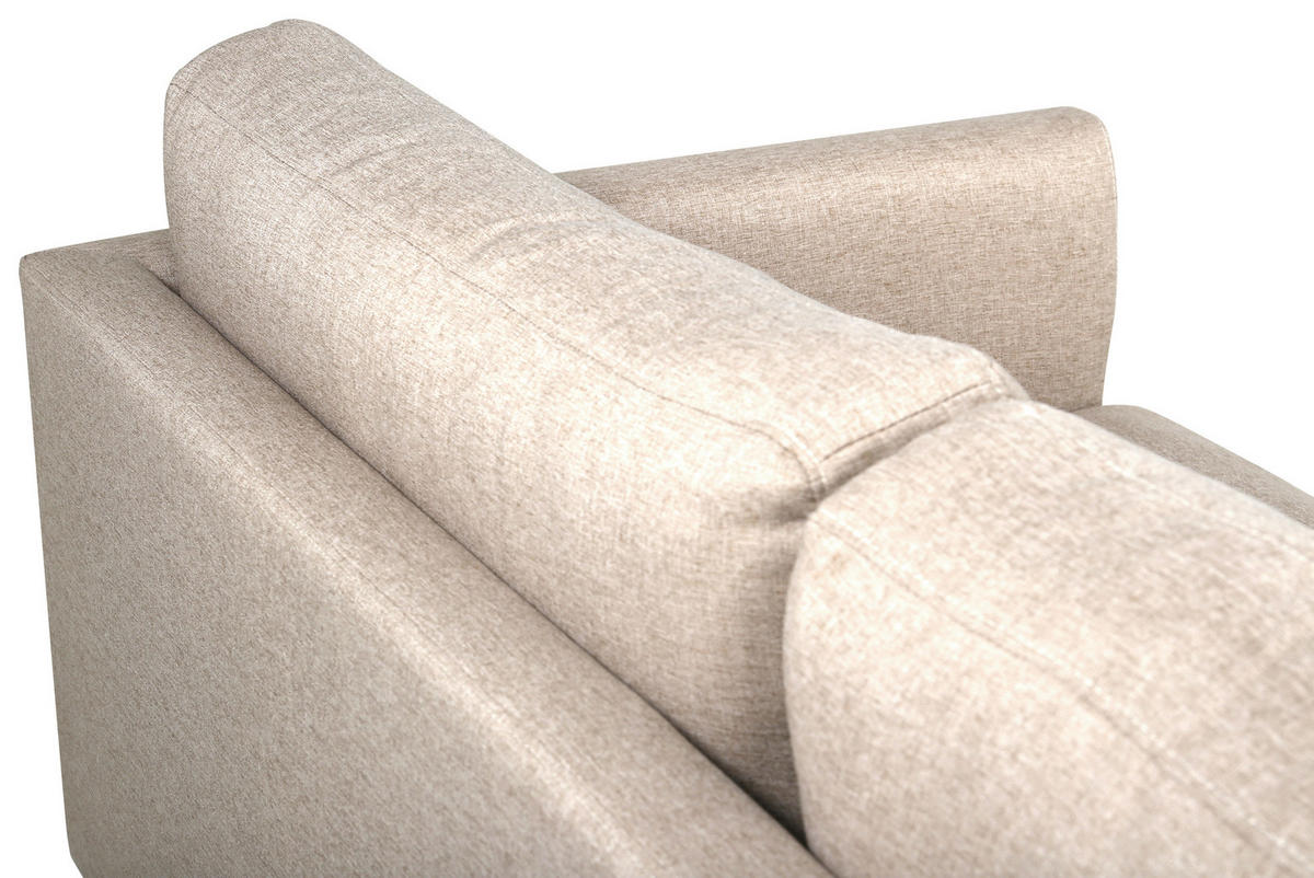 2-SITZER-SOFA Textilgeflecht Braun, Schwarz  - Hellbraun/Beige, Design, Textil/Metall (180/78/80cm) - Livetastic