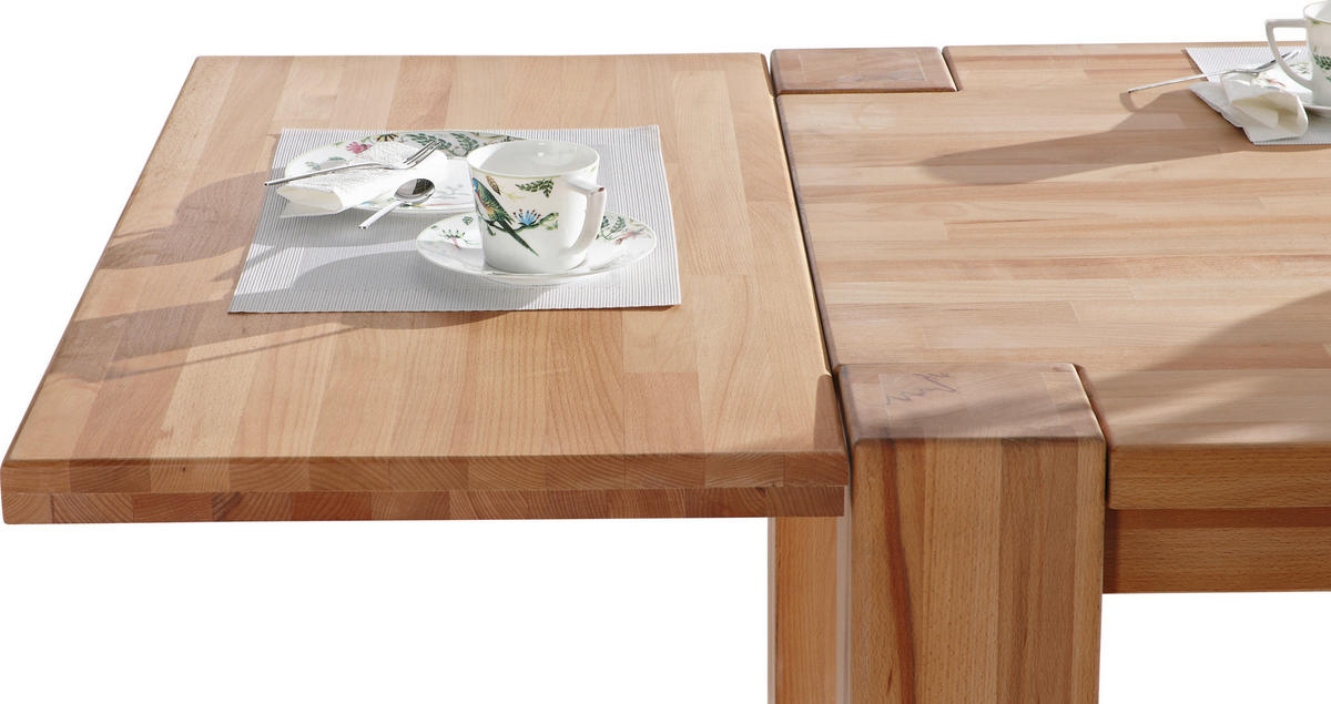 ANSTECKPLATTE Kernbuche massiv Kernbuche  - Kernbuche, Natur, Holz (100/50/4cm) - Carryhome