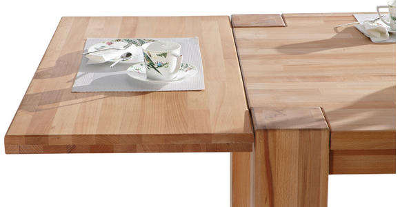 ANSTECKPLATTE Kernbuche massiv Kernbuche - Kernbuche, Natur, Holz (100/50/4cm) - Carryhome