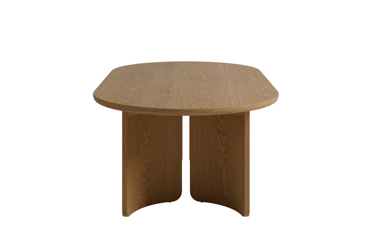 COUCHTISCH 110/60/41 cm Holzwerkstoff einfacher Aufbau, 2 in 1 Gestell  - Eichefarben, Modern, Holzwerkstoff (110/60/41cm) - MID.YOU