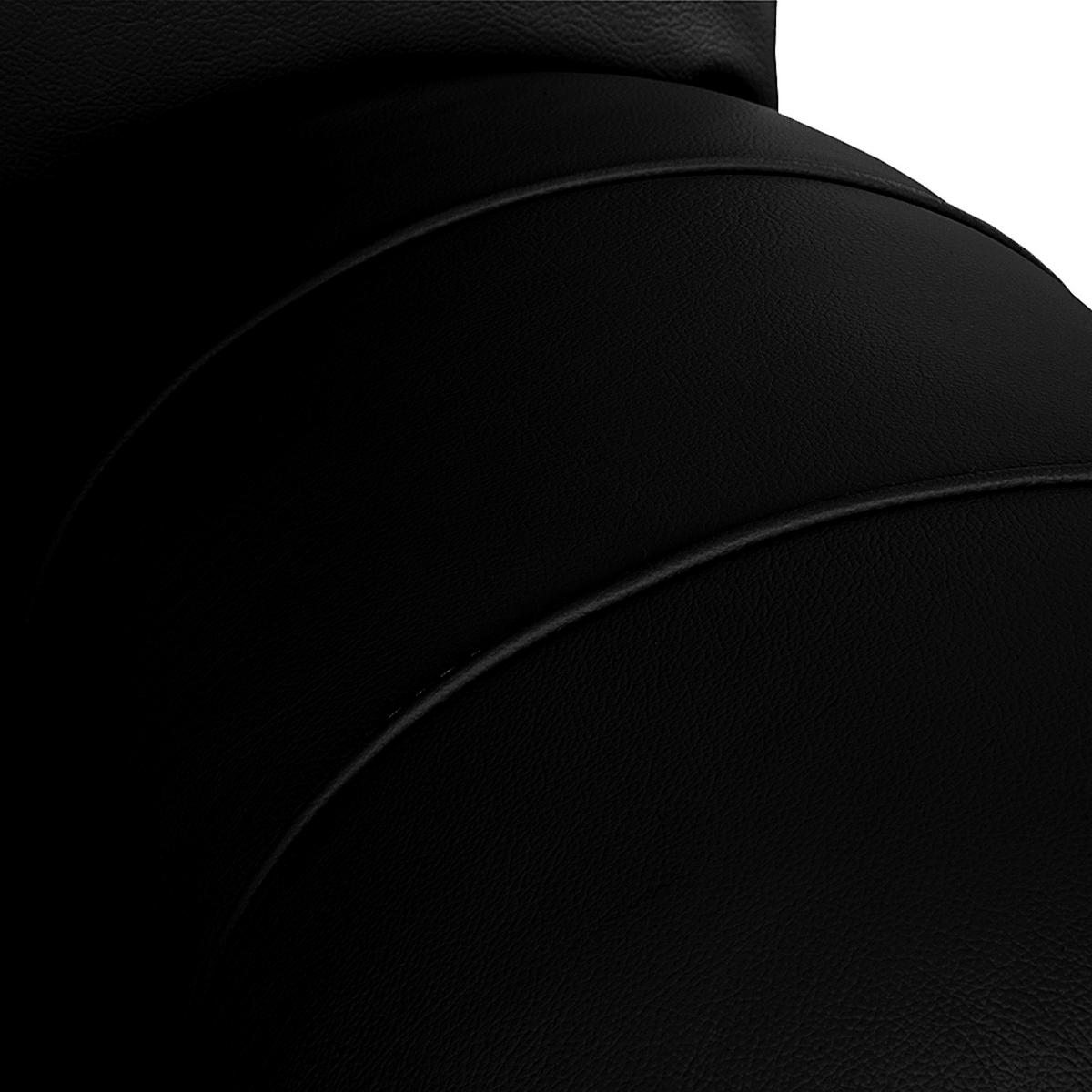 SCHLAFSOFA in Leder Schwarz  - Schwarz, Design, Leder/Kunststoff (205/92/85cm) - Livetastic
