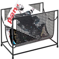 ZEITUNGSSTÄNDER 37/30/22 cm  - Schwarz, MODERN, Metall (37/30/22cm)