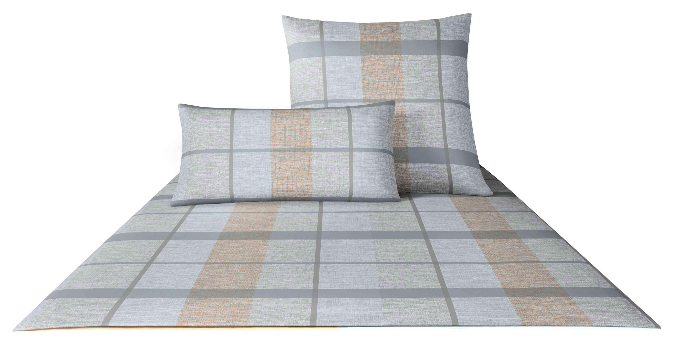 BETTWÄSCHE Network Makosatin 200/200 cm  - Orange, Basics, Textil (200/200cm) - Joop!