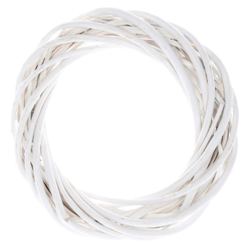 VĚNEC 35 cm - bílá, Lifestyle, přírodní materiály (35cm)
