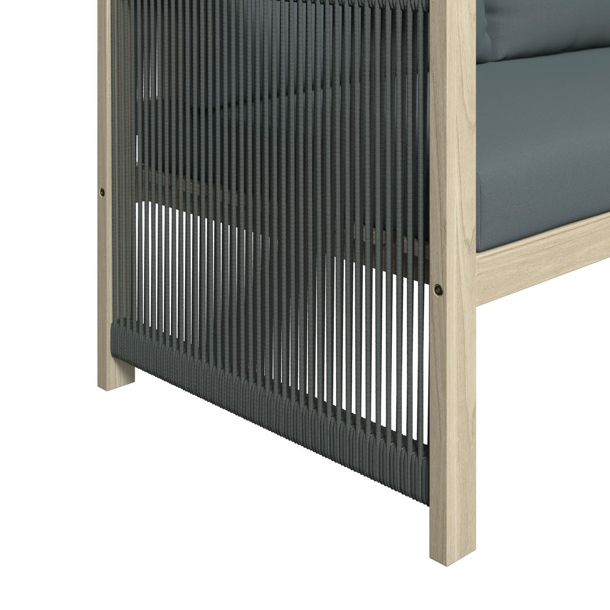 LOUNGEGARNITUR 3-teilig  198/132 cm  Akazie massiv  - Akaziefarben, MODERN, Holz/Kunststoff (198/132cm) - Ambia Garden