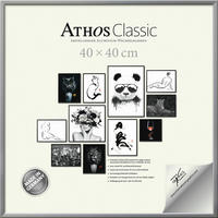 BILDERRAHMEN - Silberfarben, Basics, Papier/Holzwerkstoff (40/40/1,8cm)