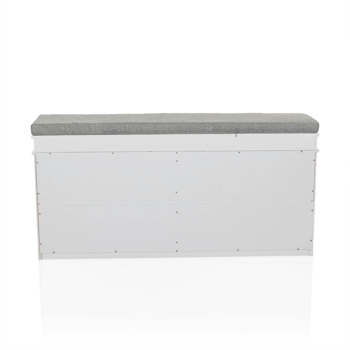 SKOSKÅP  i 104/52/24 cm  - vit/silver, Modern, metall/trämaterial (104/52/24cm) - MID.YOU