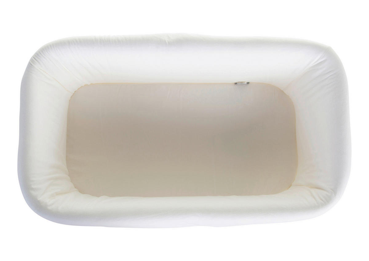 WIEGE Rattan Cradle Rectangular Rattan  Braun, Weiß  - Braun/Weiß, Design, Holz (90/50/70cm) - Childhome