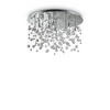 DECKENLEUCHTE 40 W  63/31,5 cm    - Chromfarben, LIFESTYLE, Glas/Metall (63/31,5cm)