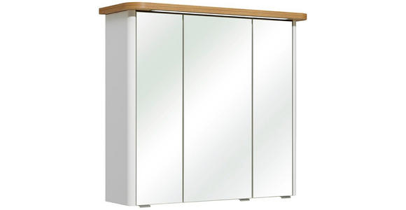SPIEGELSCHRANK 80/72/20 cm - Chromfarben/Eichefarben, KONVENTIONELL, Glas/Holz (80/72/20cm) - Xora