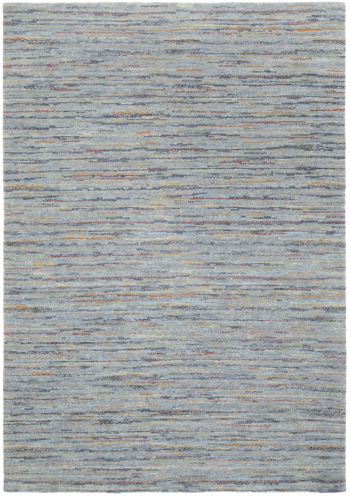 WOLLTEPPICH 170/240 cm Grau, Silberfarben  - Silberfarben/Grau, Natur, Textil (170/240cm) - Cazaris