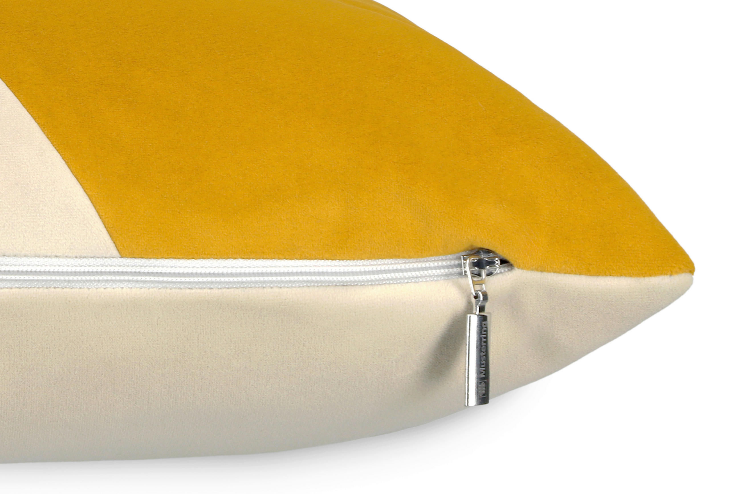 KISSENHÜLLE 45/45 cm  - Currygelb/Greige, Design, Textil (45/45cm) - Musterring