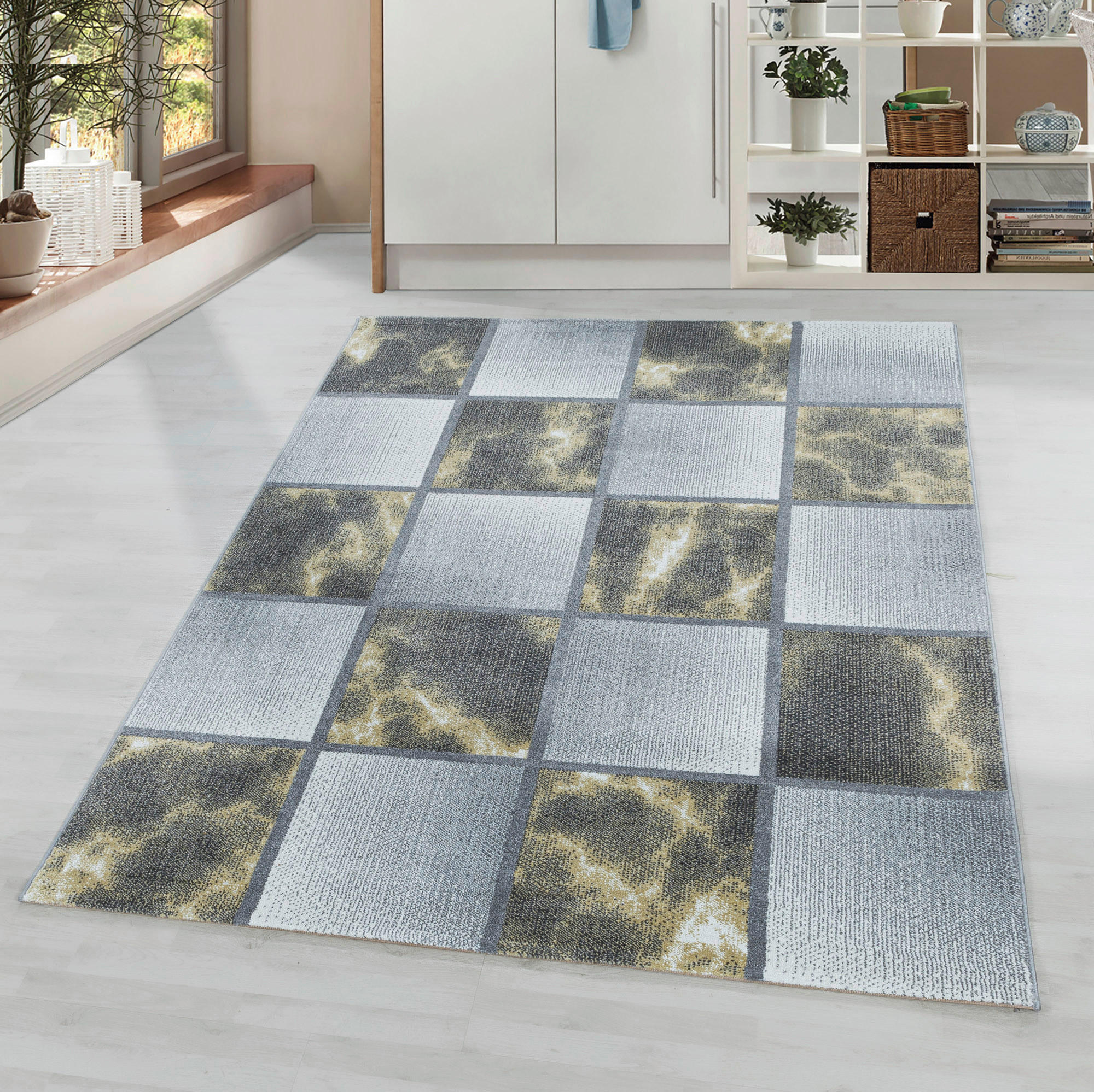 TKANI TEPIH 240/340 cm   žuta  Ottawa 4201 gelb  - žuta, Design, tekstil (240/340cm)