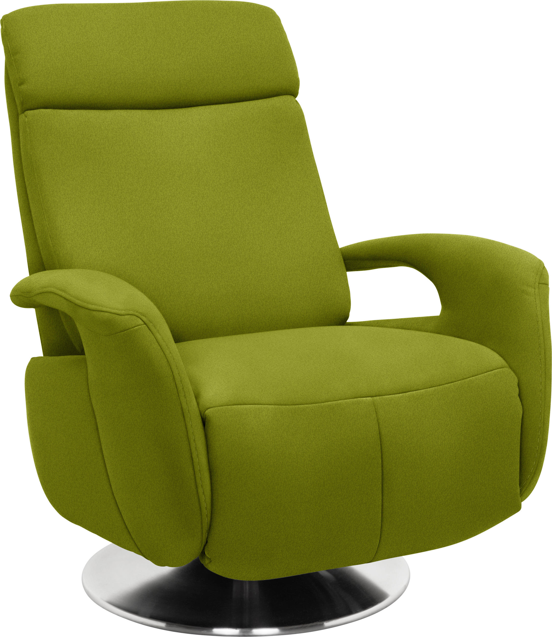RELAXSESSEL in Textil Limette  - Edelstahlfarben/Limette, KONVENTIONELL, Textil/Metall (84/109/88cm) - Beldomo System