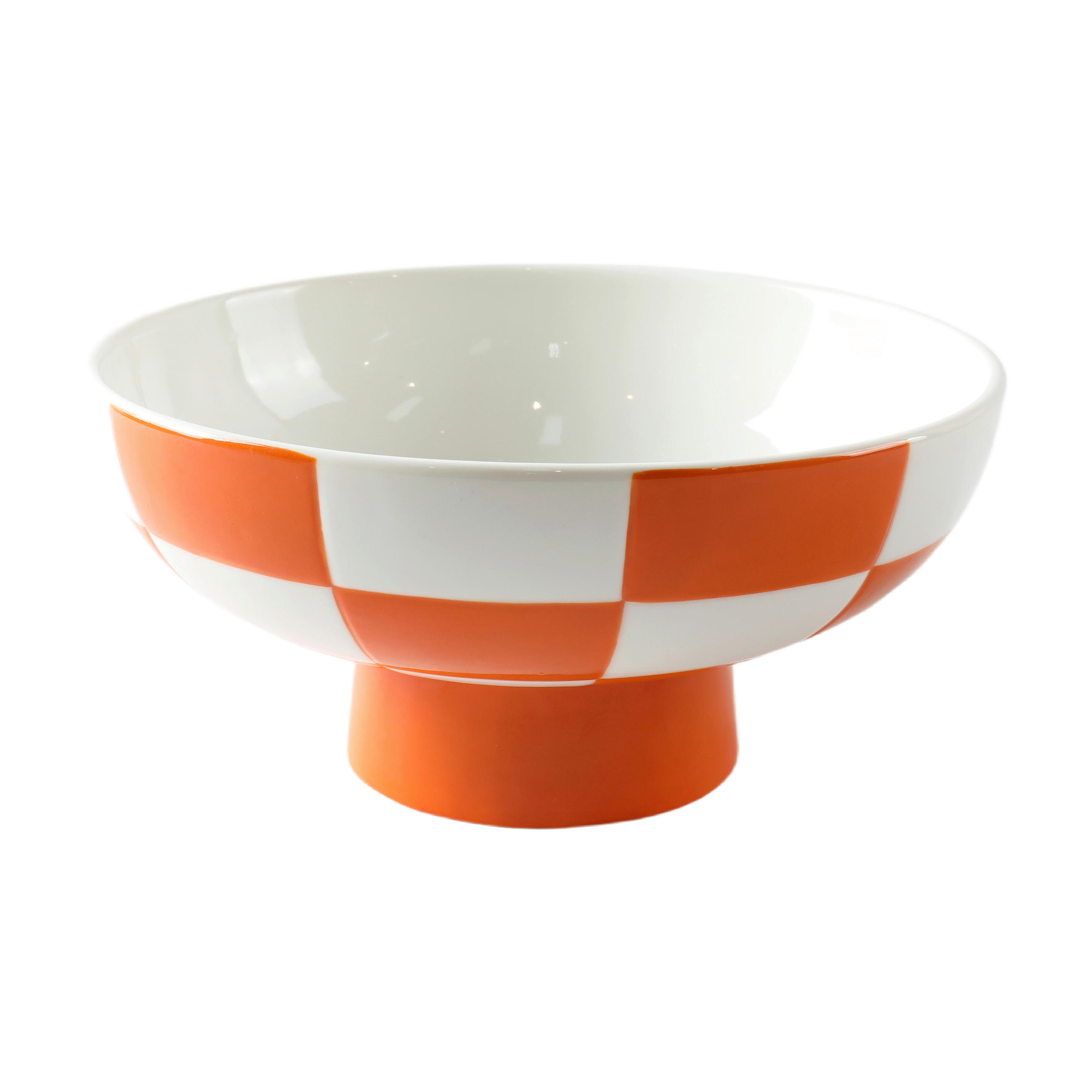 DEKOSCHALE - Orange/Weiß, Basics, Keramik (20,3/10,2cm)