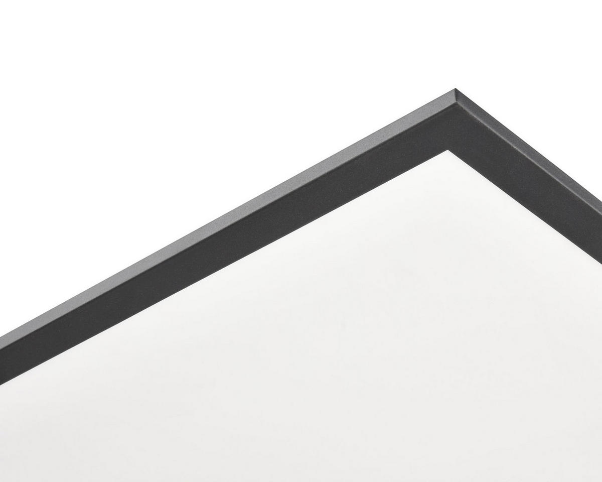 LED PANEL, 45/45/4,5 cm - bílá/černá, Basics, kov/plast (45/45/4,5cm) - Novel