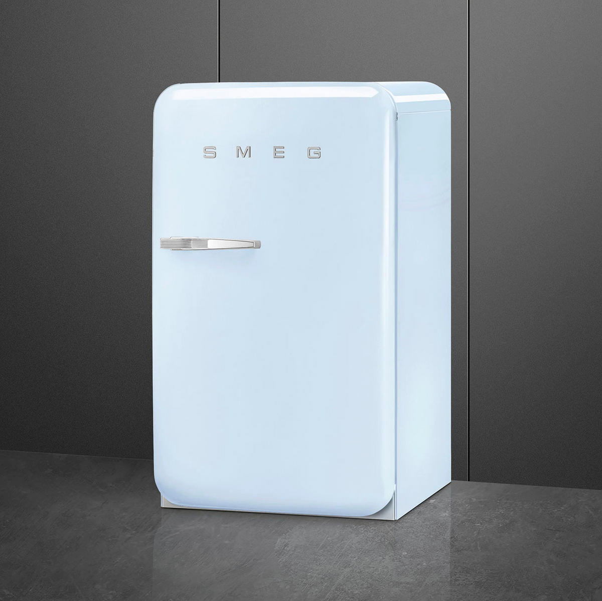 KÜHLSCHRANK 54,5/97-98/70,1 cm FAB10RPB6  - Pastellblau, Basics, Glas/Metall (54,5/97-98/70,1cm) - SMEG