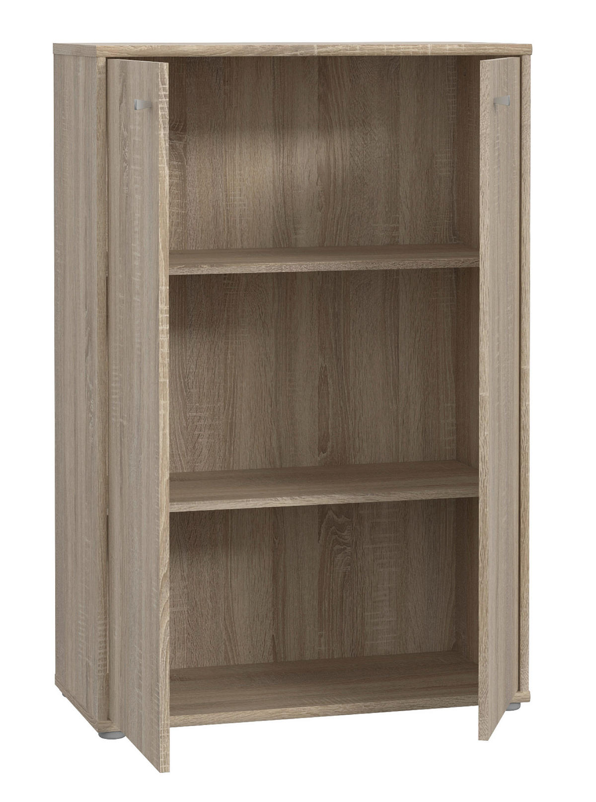 KOMMODE  in 73,7/111,1/34,8 cm  - Alufarben/Sonoma Eiche, Design, Holzwerkstoff/Kunststoff (73,7/111,1/34,8cm)