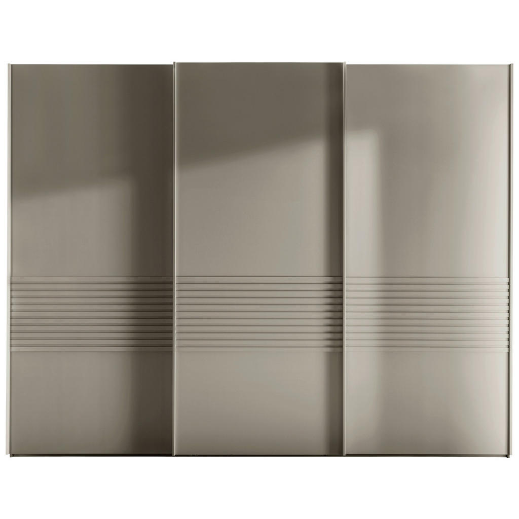 Thumbnail - Novel Schwebetürenschrank Lugano, Grau, Holzwerkstoff, 6 Fächer, 250x236x67 cm, ISO 9001, Goldenes M, Dgm, in verschiede...
