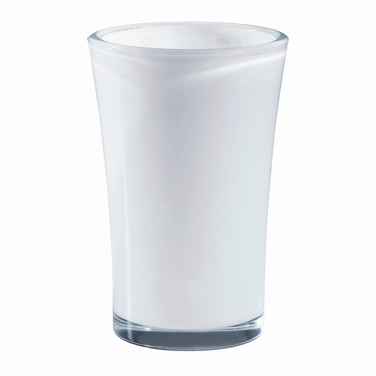 VASE Bloom 22 cm  - Weiß, Design, Glas (22cm) - Leonardo