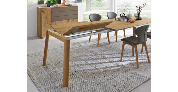 ESSTISCH in Holz 200/100/77 cm - Eichefarben, Natur, Holz (200/100/77cm) - Valnatura