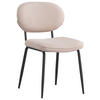 STUHL Webstoff Beige  - Beige/Schwarz, KONVENTIONELL, Textil/Metall (49/80,5/62,5cm) - Boxxx